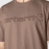 Camisas masculinas Dearborn de corte largo e tecido pesado com logótipo