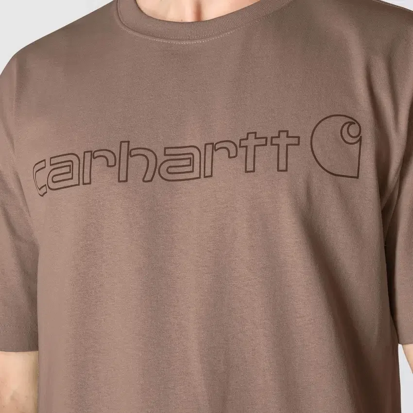 Camisas masculinas Dearborn de corte largo e tecido pesado com logótipo