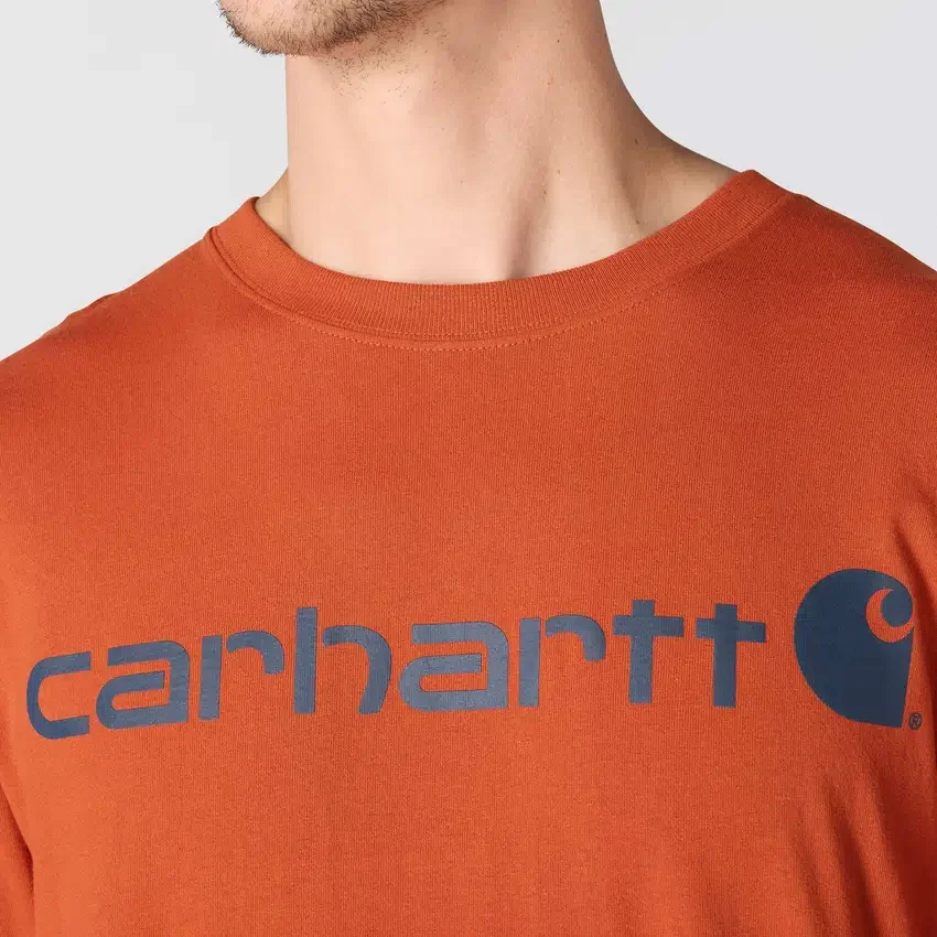 Camisas masculinas Dearborn de corte largo e tecido pesado com logótipo