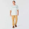 Camisas masculinas Dearborn de corte largo e tecido pesado com logótipo