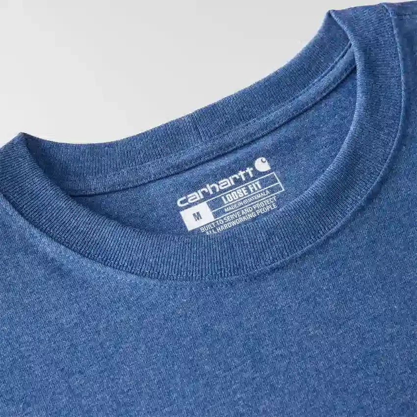 Camisas masculinas Dearborn de corte largo e tecido pesado com logótipo