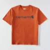 Camisas masculinas Dearborn de corte largo e tecido pesado com logótipo