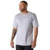 Camisas masculinas icônicas K87 de corte largo e tecido pesado com bolso