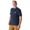 Camisas masculinas icônicas K87 de corte largo e tecido pesado com bolso