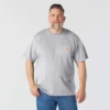 Camisas masculinas icônicas K87 de corte largo e tecido pesado com bolso