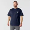 Camisas masculinas icônicas K87 de corte largo e tecido pesado com bolso