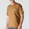 Camisas masculinas icônicas K87 de corte largo e tecido pesado com bolso