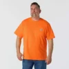 Camisas masculinas icônicas K87 de corte largo e tecido pesado com bolso