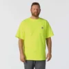 Camisas masculinas icônicas K87 de corte largo e tecido pesado com bolso