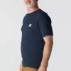 Camisas masculinas icônicas K87 de corte largo e tecido pesado com bolso