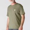 Camisas masculinas icônicas K87 de corte largo e tecido pesado com bolso
