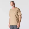 Camisas masculinas icônicas K87 de corte largo e tecido pesado com bolso