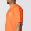 Camisas masculinas icônicas K87 de corte largo e tecido pesado com bolso