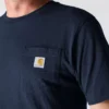 Camisas masculinas icônicas K87 de corte largo e tecido pesado com bolso