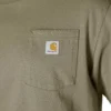 Camisas masculinas icônicas K87 de corte largo e tecido pesado com bolso