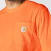 Camisas masculinas icônicas K87 de corte largo e tecido pesado com bolso