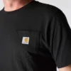 Camisas masculinas icônicas K87 de corte largo e tecido pesado com bolso
