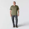 Camisas masculinas icônicas K87 de corte largo e tecido pesado com bolso