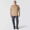 Camisas masculinas icônicas K87 de corte largo e tecido pesado com bolso