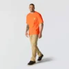 Camisas masculinas icônicas K87 de corte largo e tecido pesado com bolso