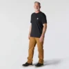 Camisas masculinas icônicas K87 de corte largo e tecido pesado com bolso