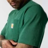 Camisas masculinas icônicas K87 de corte largo e tecido pesado com bolso