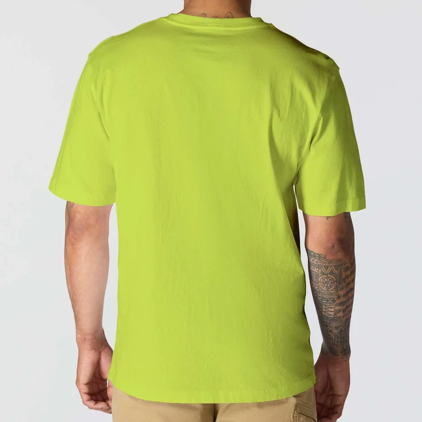 Camisas masculinas icônicas K87 de corte largo e tecido pesado com bolso