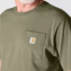 Camisas masculinas icônicas K87 de corte largo e tecido pesado com bolso