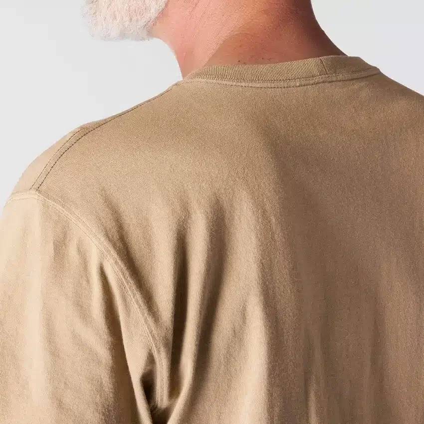 Camisas masculinas icônicas K87 de corte largo e tecido pesado com bolso