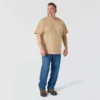 Camisas masculinas icônicas K87 de corte largo e tecido pesado com bolso