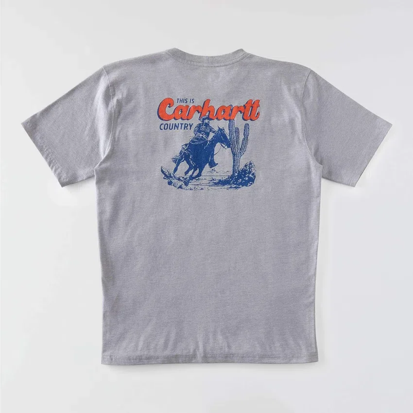 Camisas masculinas Irvine de corte descontraído com grafismo de cavalo