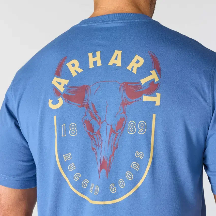 Camisas masculinas Irvine de corte descontraído com grafismo de caveira