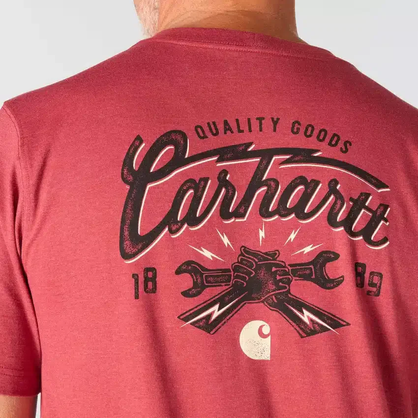 Camisas masculinas Irvine de corte descontraído com grafismo de chave inglesa