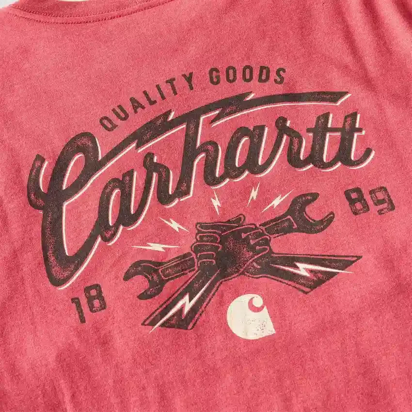 Camisas masculinas Irvine de corte descontraído com grafismo de chave inglesa