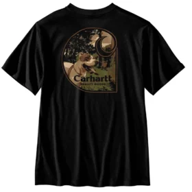 Camisas masculinas Irvine de corte descontraído com grafismo de cão