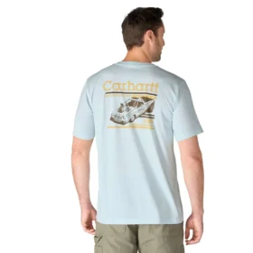 Camisas masculinas Irvine de corte descontraído com grafismo de corridas