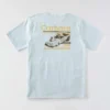 Camisas masculinas Irvine de corte descontraído com grafismo de corridas