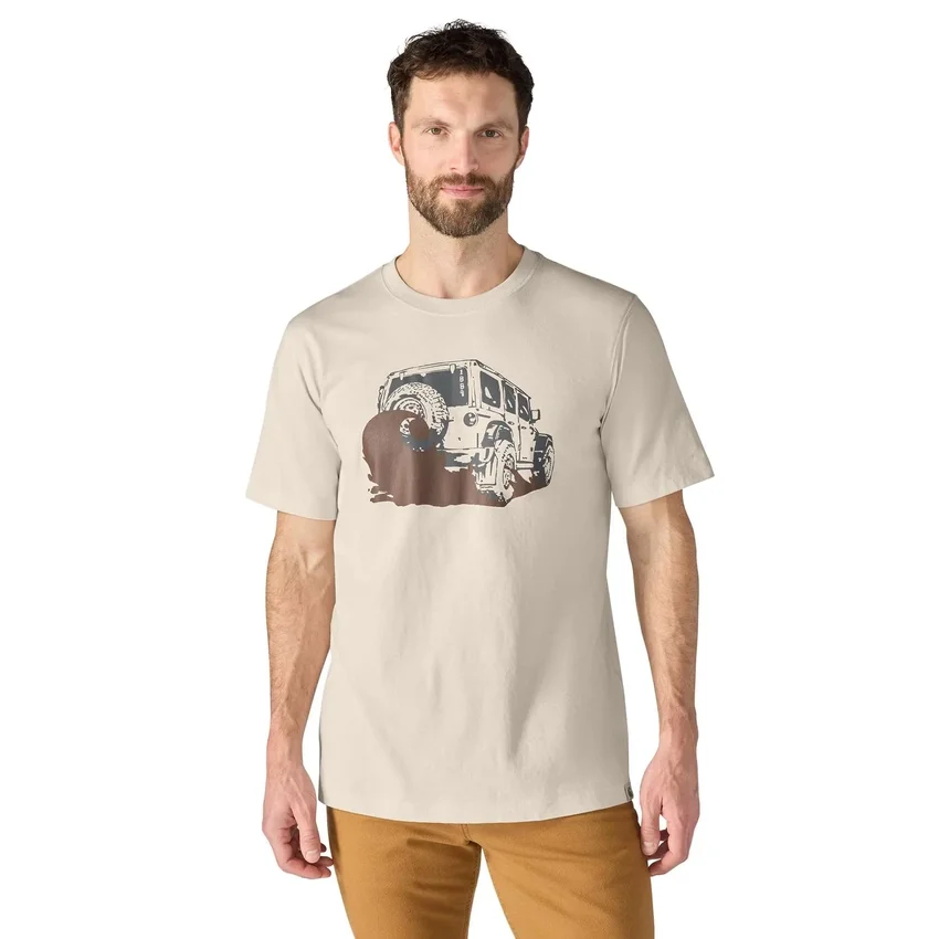 Camisas masculinas Irvine de corte descontraído com grafismo «Mud»