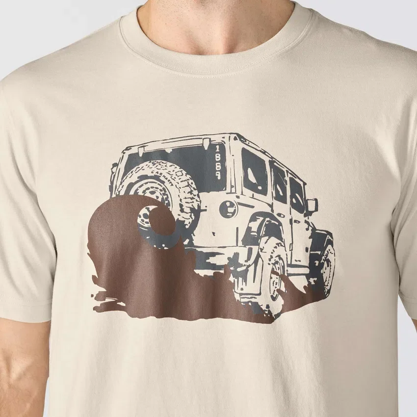 Camisas masculinas Irvine de corte descontraído com grafismo «Mud»