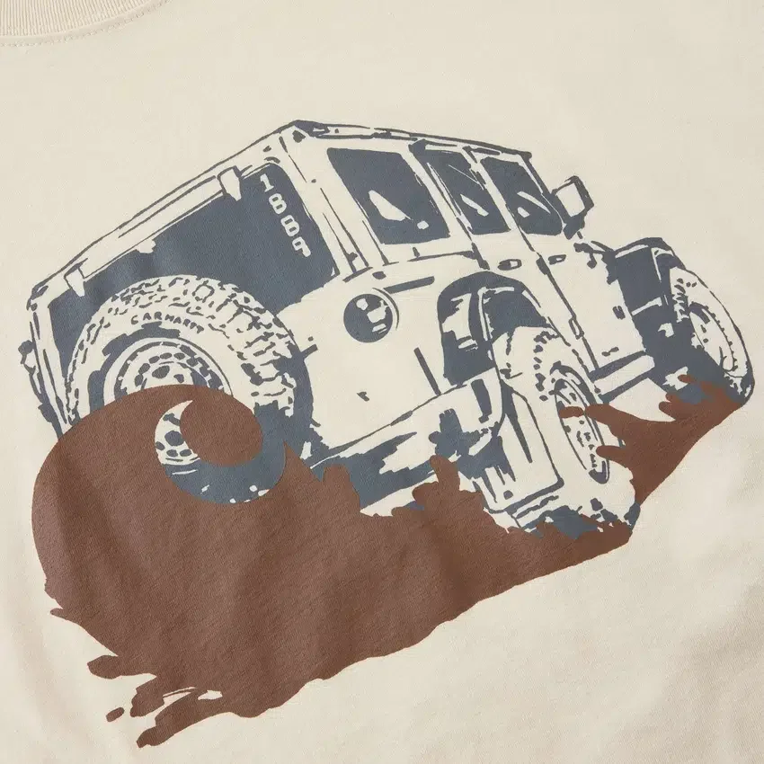 Camisas masculinas Irvine de corte descontraído com grafismo «Mud»