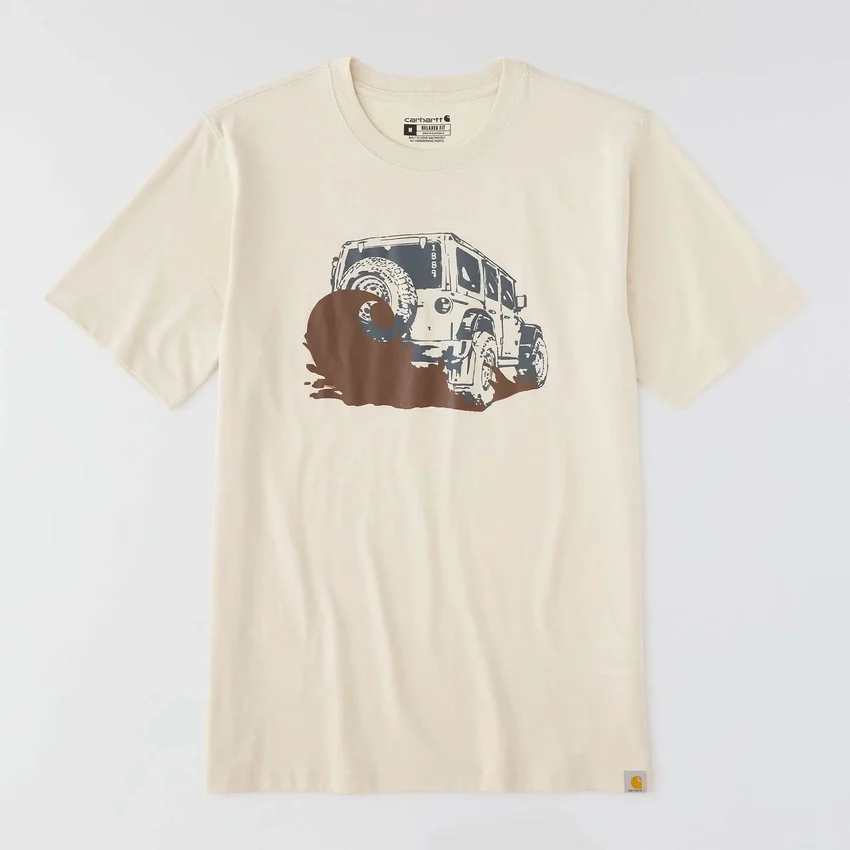 Camisas masculinas Irvine de corte descontraído com grafismo «Mud»