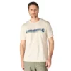 Camisas masculinas Irvine de corte descontraído com logótipo em camadas