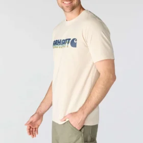 Camisas masculinas Irvine de corte descontraído com logótipo em camadas