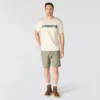 Camisas masculinas Irvine de corte descontraído com logótipo em camadas