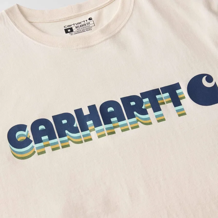 Camisas masculinas Irvine de corte descontraído com logótipo em camadas