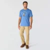 Camisas masculinas Irvine de corte descontraído com motivo gráfico de pesca
