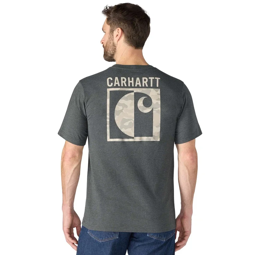 Camisas masculinas Irvine de corte descontraído com padrão camuflado