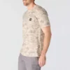 Camisas masculinas Irvine de corte descontraído com padrão camuflado