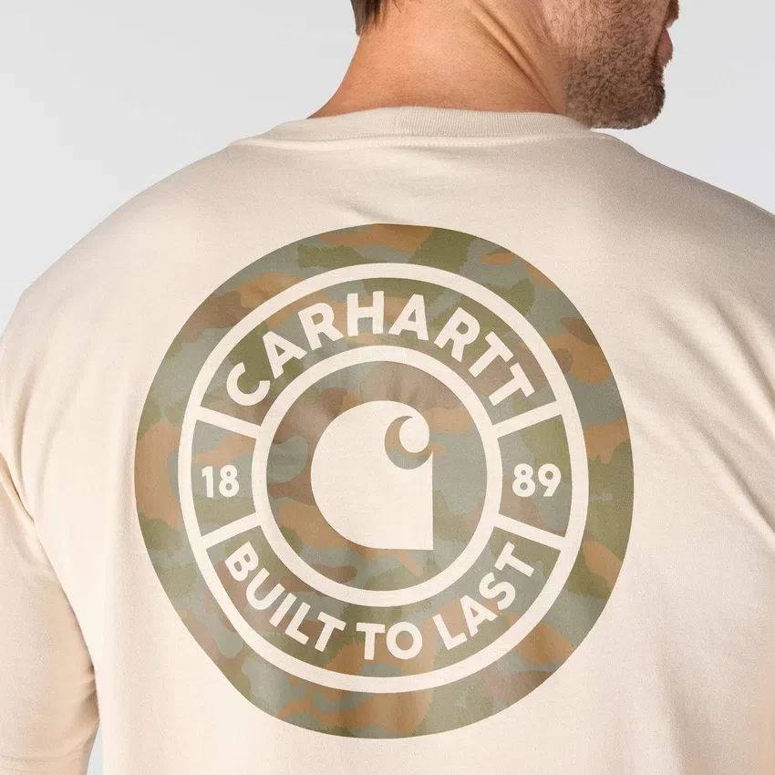 Camisas masculinas Irvine de corte descontraído com padrão camuflado