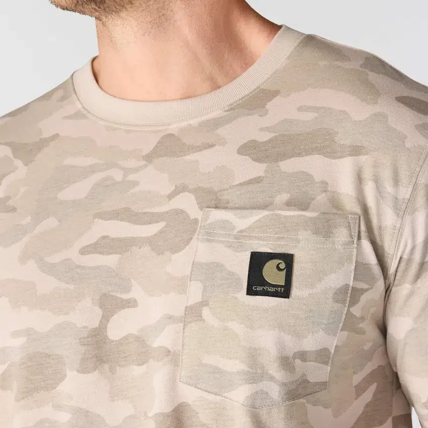 Camisas masculinas Irvine de corte descontraído com padrão camuflado